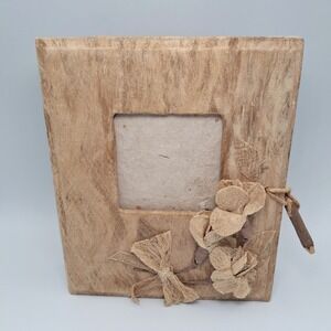 Handmade Decorative Empty Photo Album 8"x7" Mullberry‎ Tree Bark Frame